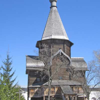 Успенская церковь (деревянная) Александро-Куштского монастыря, 1540 г.